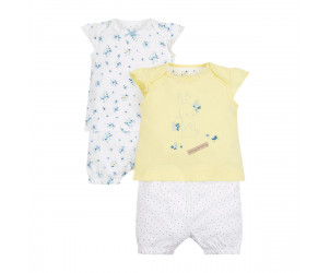 Lemon Bunny Shortie pyjamas 