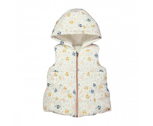 Floral Hooded Gilet