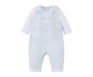 Cord Dungarees and Bodysuit set