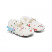 Floral ballerina slippers