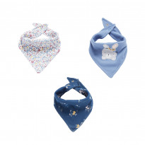 Bunny floral bandana bibs