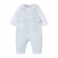 Cord Dungarees and Bodysuit set