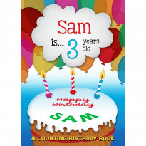 Personalised Age 3 Birthday Name Book