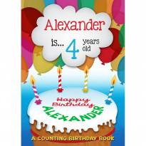 Personalised Age 4 Birthday Name Book